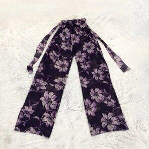 London Jean Lightweight Floral Sheer Beach/Lounge Pants